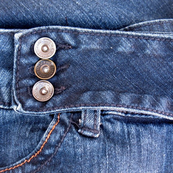 Zana Di Straight Jeans 3 Button Waist Tag Sz 14P - Picture 6 of 7